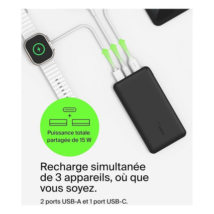 Station de charge BELKIN 10000 mAh noir