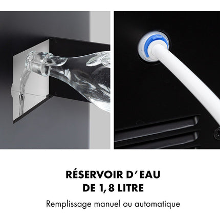 Machine à glaçons KLARSTEIN Eiszeit Crush - Noir/Argent