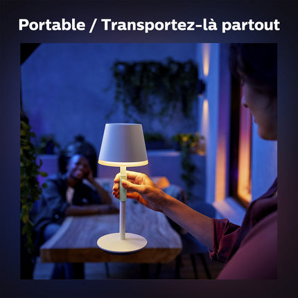 Lampe connectée PHILIPS HUE GO Noir White&Color Ambiance