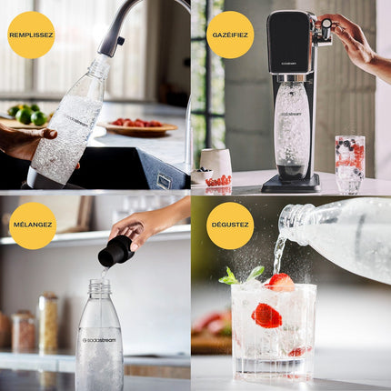 Machine à soda SODASTREAM ART Noire Pack Lave-Vaisselle
