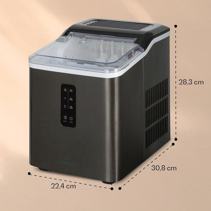Machine à glaçons KLARSTEIN Albaron 12kg/24h 1,5L auto-clean gris