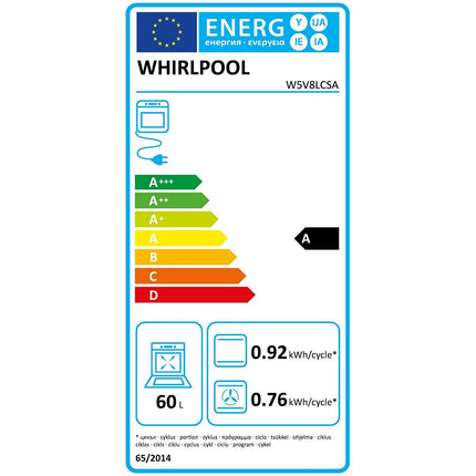 Cuisinière électrique WHIRLPOOL W5V8LCSA