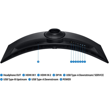 Ecran PC Gamer SAMSUNG ODYSSEY G9 G91F 49" Incurvé 1000R DQHD 144Hz VA HDR 600 HDMI 2.1 AMD FreeSync