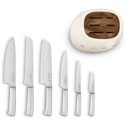 Bloc couteaux SMEG 6 pcs multi-usages