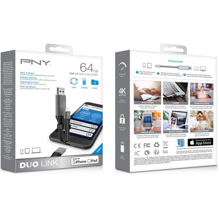 Clé USB iPhone PNY 64GO Pour iPhone et iPad