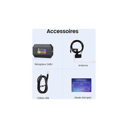 Autoradio connecté JUNSUN DAB pour autoradios, DAB uniquement