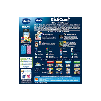 Lecteur MP4 VTECH KidiCom Advance 3.0 Noir