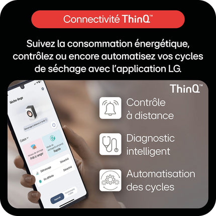 Sèche linge pompe à chaleur LG RH0X76WH
