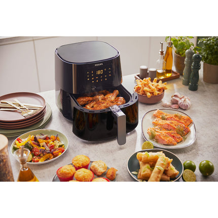 Airfryer PHILIPS HD9280/70 Friteuse sans huile connectée Noir, Série 5000 XL 6.2L