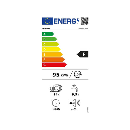 Lave vaisselle 60 cm INDESIT D2FHK26S