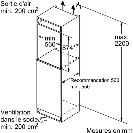 Congélateur encastrable SIEMENS GI21VADE0