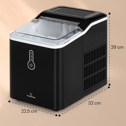 Machine à glaçons KLARSTEIN Chillout 12kg/24h réservoir 1,5L noir