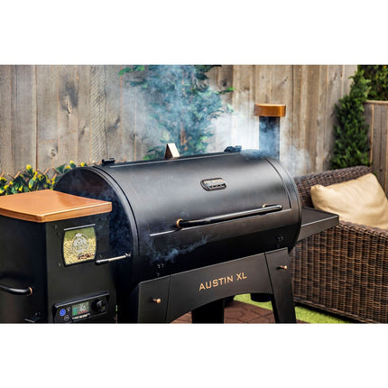 Barbecue pellet PITBOSS ONYX AUSTIN, sur chariot,de 82 à 260 °, surface de cuisson 90 x 50 cm