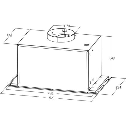 Hotte encastrable KLARSTEIN Simplica encastrable 52cm 400m³/h inox