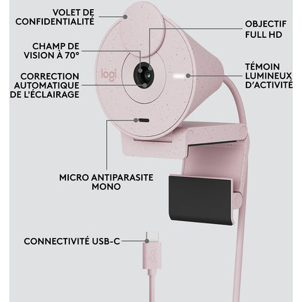 Webcam LOGITECH Brio 300 Full HD avec micro