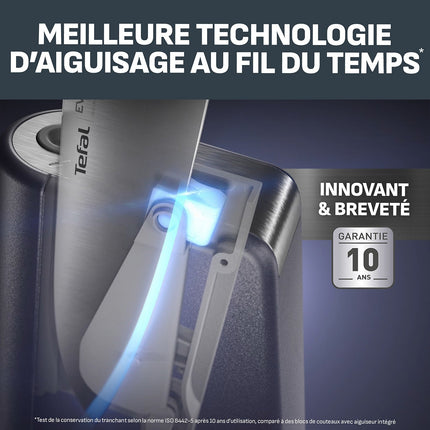 Set de couteaux TEFAL EverSharp Pro 5 pcs aiguiseur integré