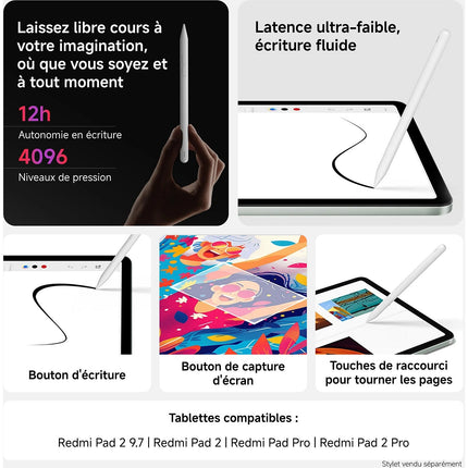 Tablette Android XIAOMI Redmi Pad 2 9.7'' Gris 64Go