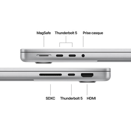 Ordinateur Apple MACBOOK Pro 16" Puce M4 Max CPU 14 / GPU 32 coeurs Mémoire RAM 36Go Stockage 1To SSD XDR