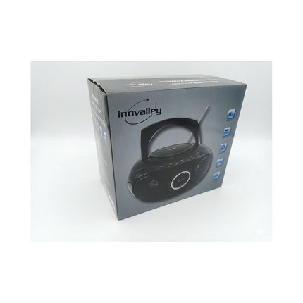 Lecteur CD INOVALLEY R204 CD MP3 Bluetooth USB FM Noir