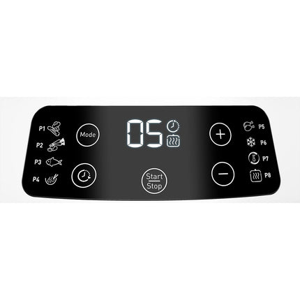 Cuiseur MOULINEX VJ504010R steam up blanc inox 8 programmes automatiques Reconditionné