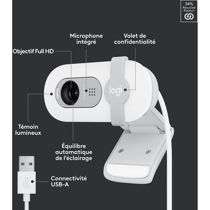 Webcam LOGITECH Brio 100 Full HD