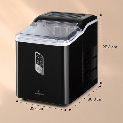 Machine à glaçons KLARSTEIN Albaron - 12 kg/24 - Noir