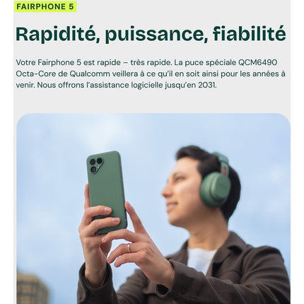 Smartphone FAIRPHONE Durable Génération 6 - 256Go 5G
