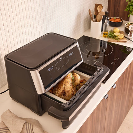 Friteuse sans huile ESSENTIELB EAF5 ,Noir, Flex Megazone XXL 11L