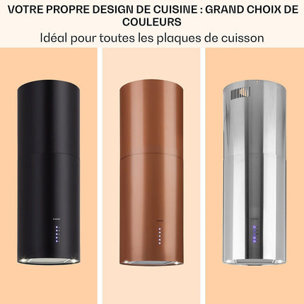 Hotte décorative îlot KLARSTEIN Beretta îlot 650m³/h Classe C Blanc Reconditionné