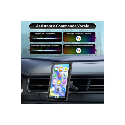 Autoradio connecté JUNSUN Écran 9 pouces, caméra de recul CarPlay