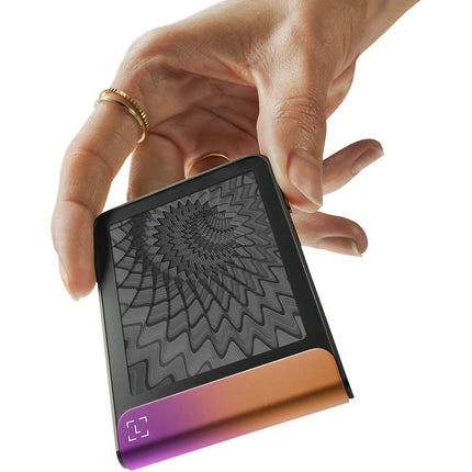 Crypto wallet LEDGER Flex Recovery key Fuchsia cendré