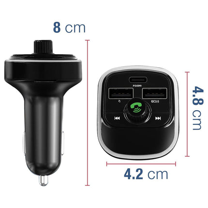 Transmetteur FM AVIZAR Transmetteur FM avec Chargeur Voiture