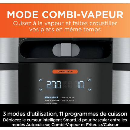 Multicuiseur NINJA Foodi OL550EU gris/noir 6 L, 11 modes de cuisson dont air fryer Reconditionné