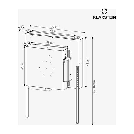 Hotte plan de travail KLARSTEIN Brisa 60 cm 710 m³/h A+ LED 42 dB Noir