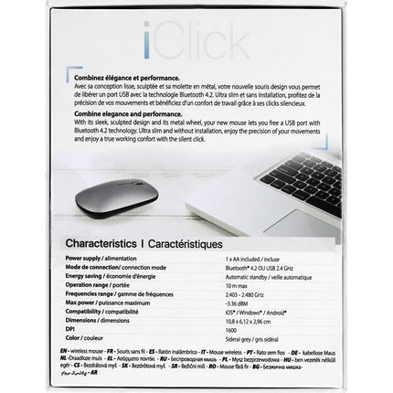 Souris sans fil TNB iClick pour Mac