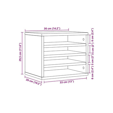 Armoire HELLOSHOP26 Organisateur armoire de bureau 36 x 26 x