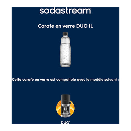Bouteille SODASTREAM Carafe Verre 1L DUO