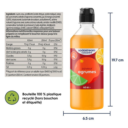 Concentré SODASTREAM AGRUMES 440ml