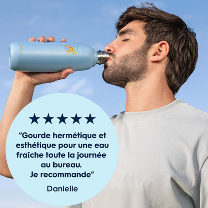 Bouteille isotherme SODASTREAM Fizz & Go Cool bleu ciel