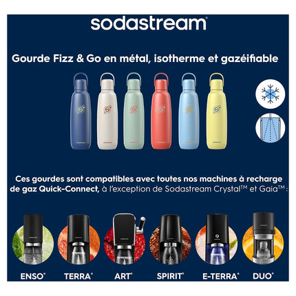 Bouteille isotherme SODASTREAM Fizz & Go Cool jaune citron 0.9L