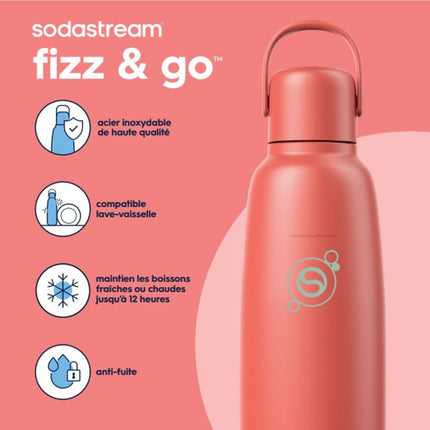 Bouteille isotherme SODASTREAM Fizz & Go Cool papaye
