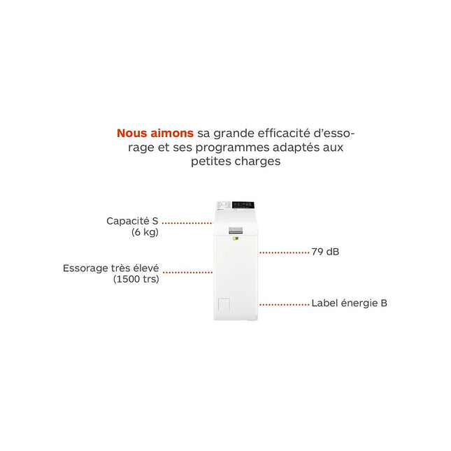 Lave linge top ELECTROLUX EW8T3653CM Reconditionné