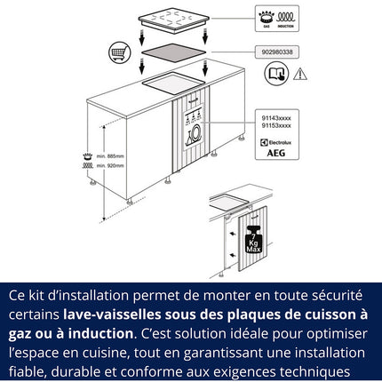 Protection ELECTROLUX tôle pour lave-vaisselle