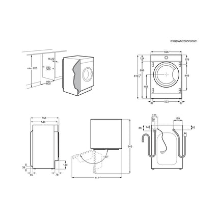 Lave linge hublot ELECTROLUX EW8F3814BI
