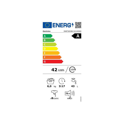 Lave linge top ELECTROLUX EW8T3653BA