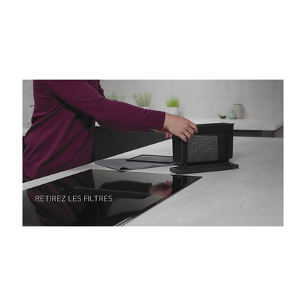 Plaque induction aspirante AEG TH84CC23CB