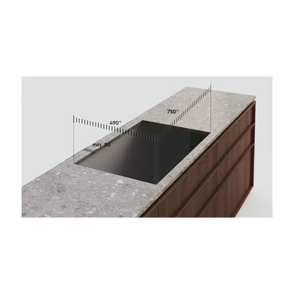 Plaque induction aspirante ELECTROLUX KCC8344 - Hotte intégrée 80cm