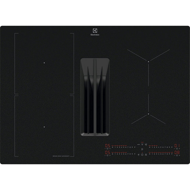 Plaque induction aspirante ELECTROLUX KCC73443CZ SaphirMatt - Hotte intégrée et Anti-rayures
