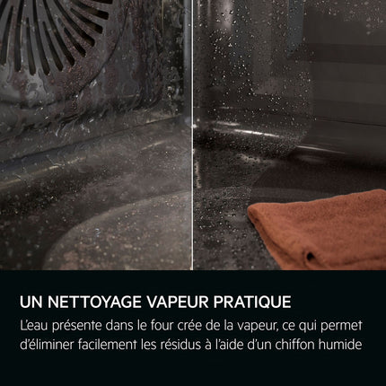Four encastrable fonction vapeur AEG TP8SB731AT noir Matt