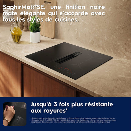 Plaque induction aspirante ELECTROLUX KCC63410CT - Hotte intégrée Format 60cm
